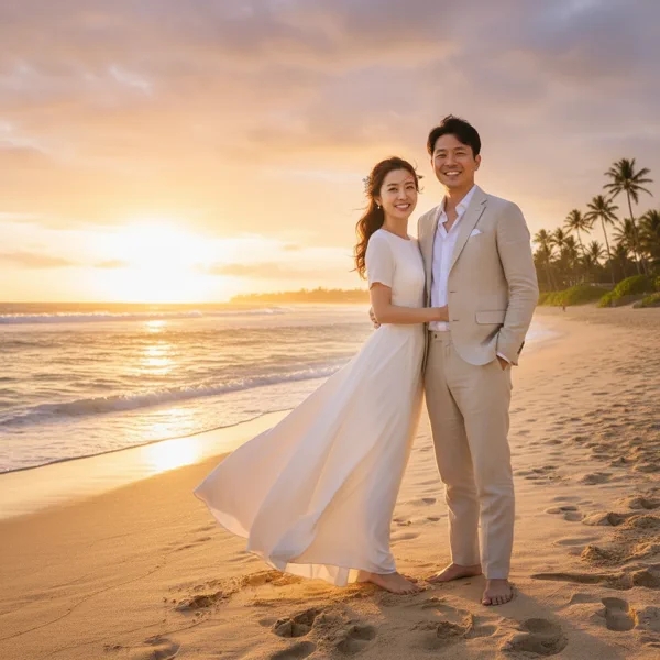 Beach Wedding Sunset