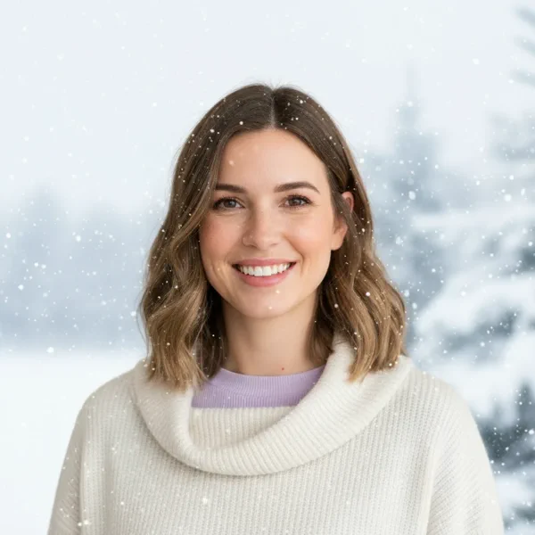 Snowy Christmas Portrait