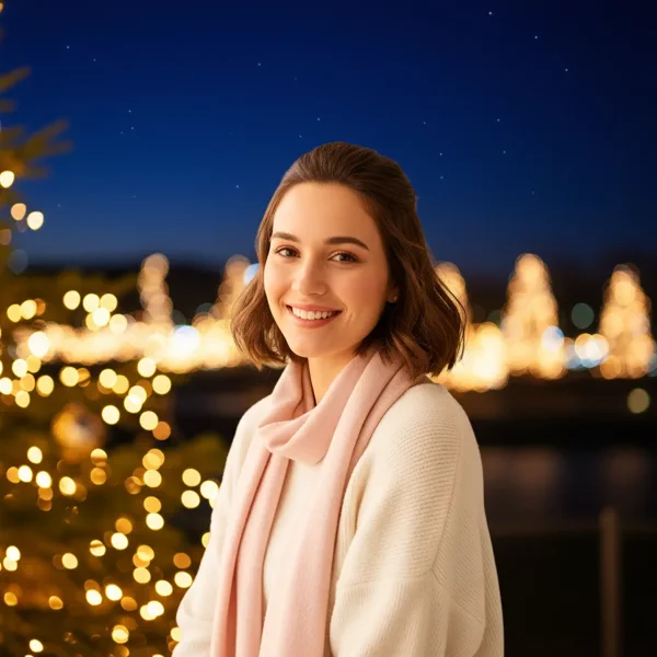 Christmas Night Portrait