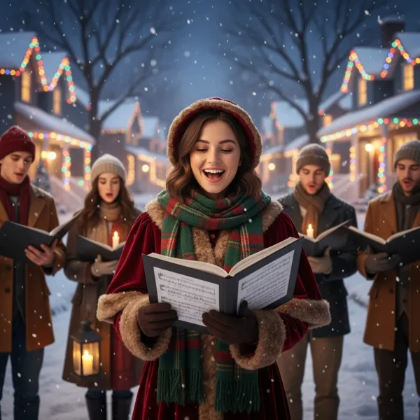 Christmas Caroling Group